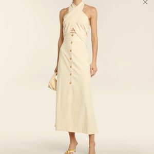 NANUSHKA HALTER DRESS